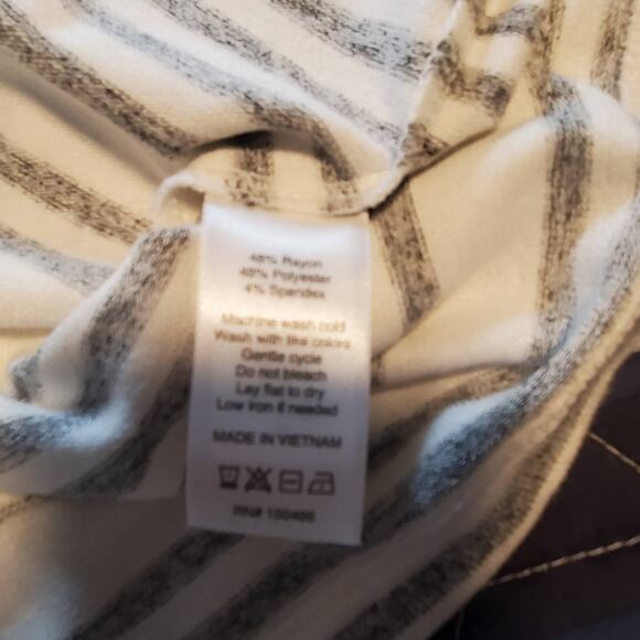 New Market and Spruce Stitch Fix Size 2X Striped Cowl Neck Knit Top Soft Stretch - Picture 6 of 8